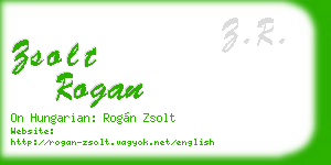 zsolt rogan business card